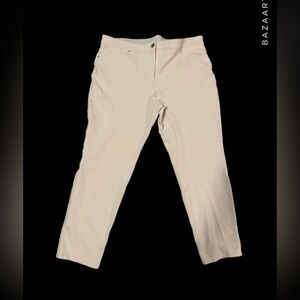 Chico’s “So Slimming” ivory dress pants sz 3 (16) short like new!